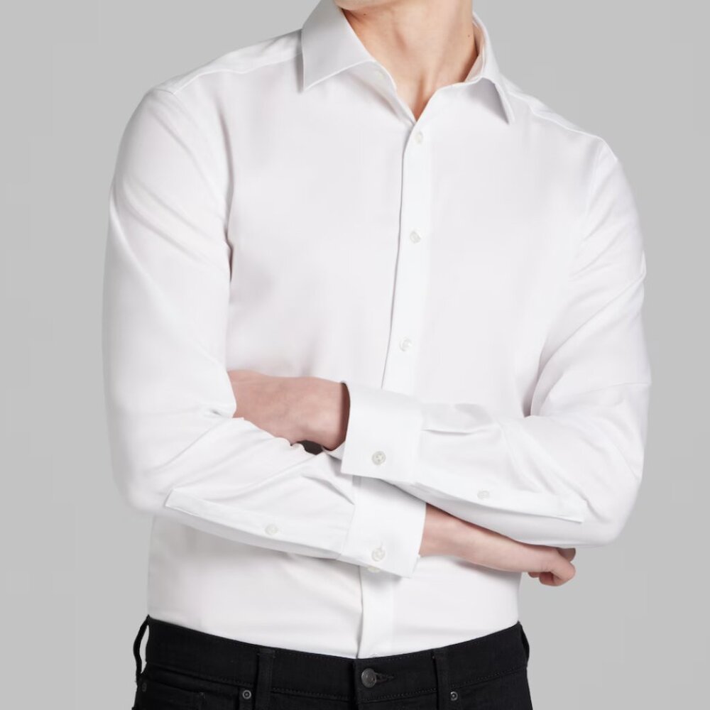 Calvin Klein Crisp White Dress Shirt Medium